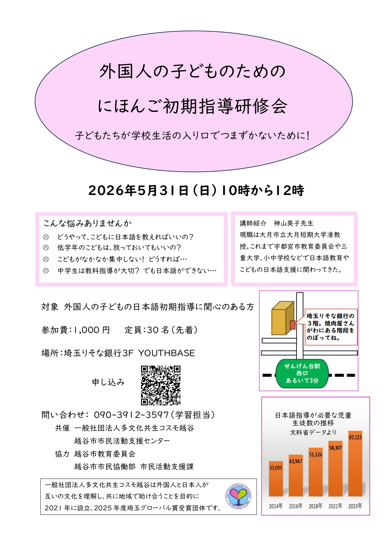 外国人の子どものための初期指導研修会